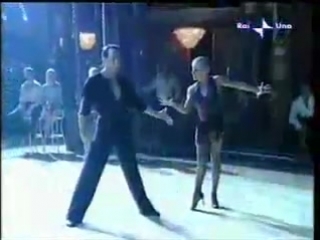 malitovsky and joana at dancing with the stars in italy